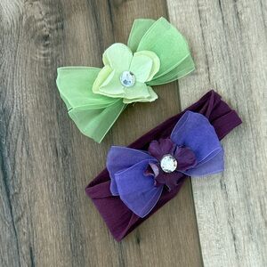 BABY BLING Purple bay headband and green clip Nordstrom